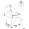 Beliani Valgomojo kėdė MAGEE boucle šviesiai žalia