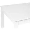Beliani Valgomojo stalas BARLEE Baltas 120 cm 75 cm tuopos mediena