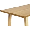 Beliani Valgomojo stalas BARNES natūralaus uosio spalvos, 160 cm x 90 cm