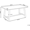 Beliani Valgomojo stalas BARNES natūralaus uosio spalvos, 160 cm x 90 cm