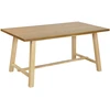 Beliani Valgomojo stalas BARNES natūralaus uosio spalvos, 160 cm x 90 cm