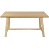 Beliani Valgomojo stalas BARNES natūralaus uosio spalvos, 160 cm x 90 cm