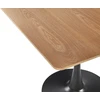 Beliani Valgomojo stalas BOCA šviesus uosis 90 cm 90 cm