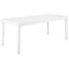 Beliani Valgomojo stalas CARY baltas 180 cm 90 cm