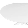 Beliani Valgomojo stalas FITZROY, baltas, 120 × 120 cm