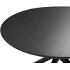 Beliani Valgomojo stalas FITZROY juodas 120 cm