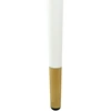 Beliani Valgomojo stalas GUTIERE baltas marmuras 80 cm 80 cm