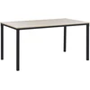 Beliani Valgomojo stalas HOCKLEY šviesiai rudas 150x90 cm