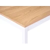 Beliani Valgomojo stalas HOUSTON šviesaus ąžuolo spalvos 125 cm 75 cm