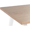 Beliani Valgomojo stalas LENISTER rudas/baltas 150 cm x 90 cm
