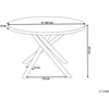Beliani Valgomojo stalas LORENZO, uosio ruda spalva, 120 cm