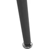Beliani Valgomojo stalas MIDLAND juodas 140 cm 80 cm grūdintas stiklas