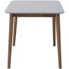 Beliani Valgomojo stalas MODESTO Pilkas 120 cm 80 cm Medinis