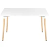 Beliani Valgomojo stalas NEWBERRY baltas 120 cm x 80 cm