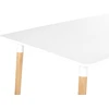 Beliani Valgomojo stalas NEWBERRY baltas 120 cm x 80 cm