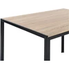 Beliani Valgomojo stalas NEWFIELD šviesiai rudas 120 cm 80 cm