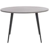 Beliani Valgomojo stalas ODEON Pilkas betono efektas 120 cm 120 cm