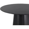 Beliani Valgomojo stalas PLATO juodas 100 cm metalinis