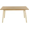 Beliani Valgomojo stalas VARLEY natūralaus uosio spalvos 150 cm x 90 cm