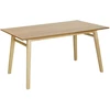 Beliani Valgomojo stalas VARLEY natūralaus uosio spalvos 150 cm x 90 cm