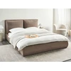 Beliani Vandens lova BAJONNA 160 x 200 cm, Boucle audinys, ruda
