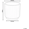 Beliani Vazonas DARIA 30 cm rudas