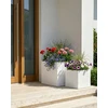 Beliani Vazonas PAROS 30 cm baltas