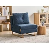 Beliani Vienvietė išskleidžiama sofa JERSLEV, mėlyna
