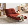 Beliani Vienvietė išskleidžiama sofa JERSLEV, raudona