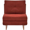 Beliani Vienvietė išskleidžiama sofa JERSLEV, raudona