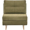 Beliani Vienvietė išskleidžiama sofa JERSLEV, žalia