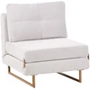 Beliani Vienvietė išskleidžiama sofa JERSLEV, kreminės spalvos