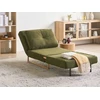 Beliani Vienvietė išskleidžiama sofa JERSLEV, žalia