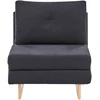 Beliani Vienvietė išskleidžiama sofa JERSLEV juoda