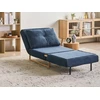 Beliani Vienvietė išskleidžiama sofa JERSLEV, mėlyna