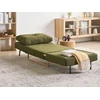 Beliani Vienvietė išskleidžiama sofa JERSLEV, žalia
