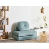 Beliani Vienvietė išskleidžiama sofa OLDEN, šviesiai mėlyna