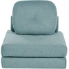 Beliani Vienvietė išskleidžiama sofa OLDEN, šviesiai mėlyna