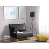 Beliani Vienvietė išskleidžiama sofa SETTEN tamsiai pilka