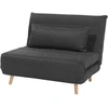Beliani Vienvietė išskleidžiama sofa SETTEN tamsiai pilka