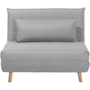 Beliani Vienvietė išskleidžiama sofa SETTEN, šviesiai pilka