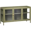 Beliani Vitrina NEWPORT metalinė 115 cm žalia
