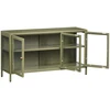 Beliani Vitrina NEWPORT metalinė 115 cm žalia