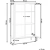 Beliani Vitrina su stiklinėmis durelėmis NASH Metal 90 cm balta