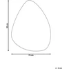 Beliani Vonios kambario veidrodis LED LUGNY 70 cm 90 cm sidabrinis