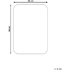 Beliani Vonios kilimėlis URLANA tamsiai žalias 60 x 90 cm mikropluoštas