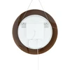 Beliani Vonios veidrodis su LED apšvietimu BESBE 80 cm 80 cm ruda