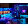 Beliani Žaidimų stalas DANVERS juodas 120 cm 60 cm RGB LED