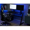 Beliani Žaidimų stalas DARFUR juodas 120 cm 60 cm RGB LED