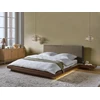 Beliani ZEN LED Boucle lova, 160 x 200 cm, uosio ruda